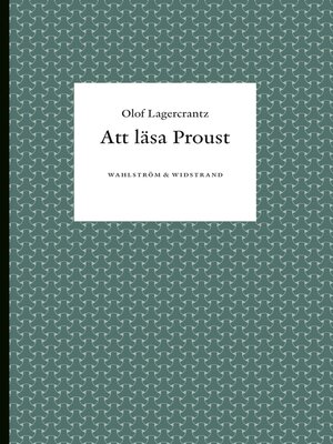 cover image of Att läsa Proust